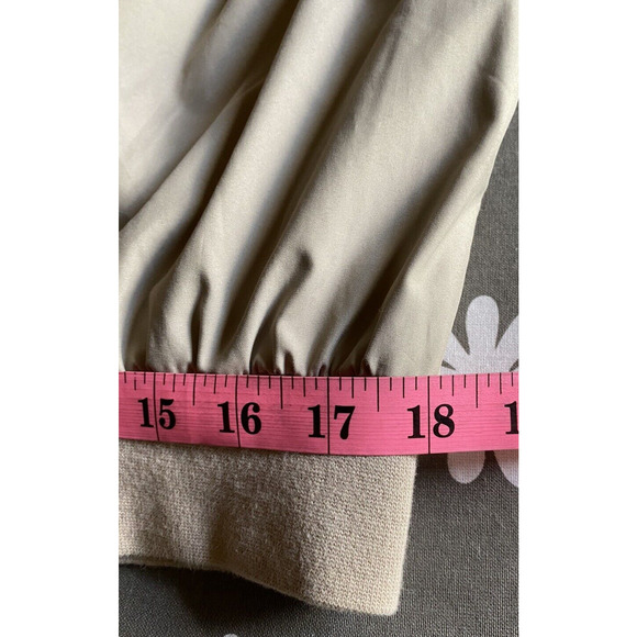 VTG Slazenger Mens M Vest Polyester Blend V Neck Tan Golf Shirt Lined Pockets - Picture 7 of 9